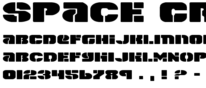 Space Cruiser Expanded font